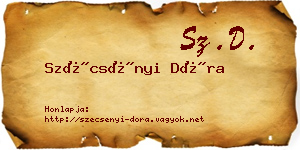 Szécsényi Dóra névjegykártya